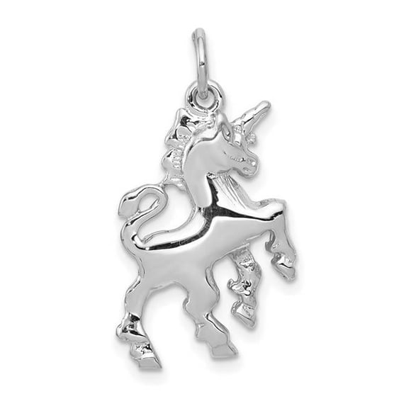 14K White Gold Unicorn Charm