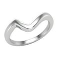 thumbnail image 1 of 14K White Gold Wedding Band Matching to 2-Stone Diamond Wedding Ring Set, 1 of 5
