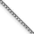 thumbnail image 1 of 14K White Gold Wg 1.5mm Semi-Solid Round Box Chain (20 X 1.5) Made In South Africa bc138-20, 1 of 6