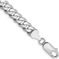thumbnail image 1 of 14K White Gold Wg 6.25mm Flat Beveled Curb Chain (8 X 6.25) Made In South Africa wfbu160-8, 1 of 4