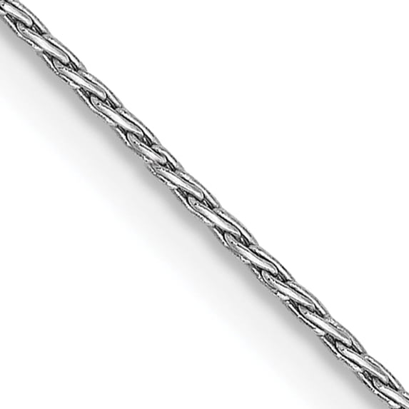 14K White Gold Wg .7mm Round Parisian Wheat Chain (24 X 0.7) Made In United States pen314-24