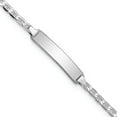 thumbnail image 1 of 14K White Gold Wg Anchor Link Id Bracelet (6 X 3.5) Made In United States bid104w-6, 1 of 5