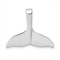 thumbnail image 1 of 14K White Gold Whale Tail Pendant Charm Jewelry, 1 of 5