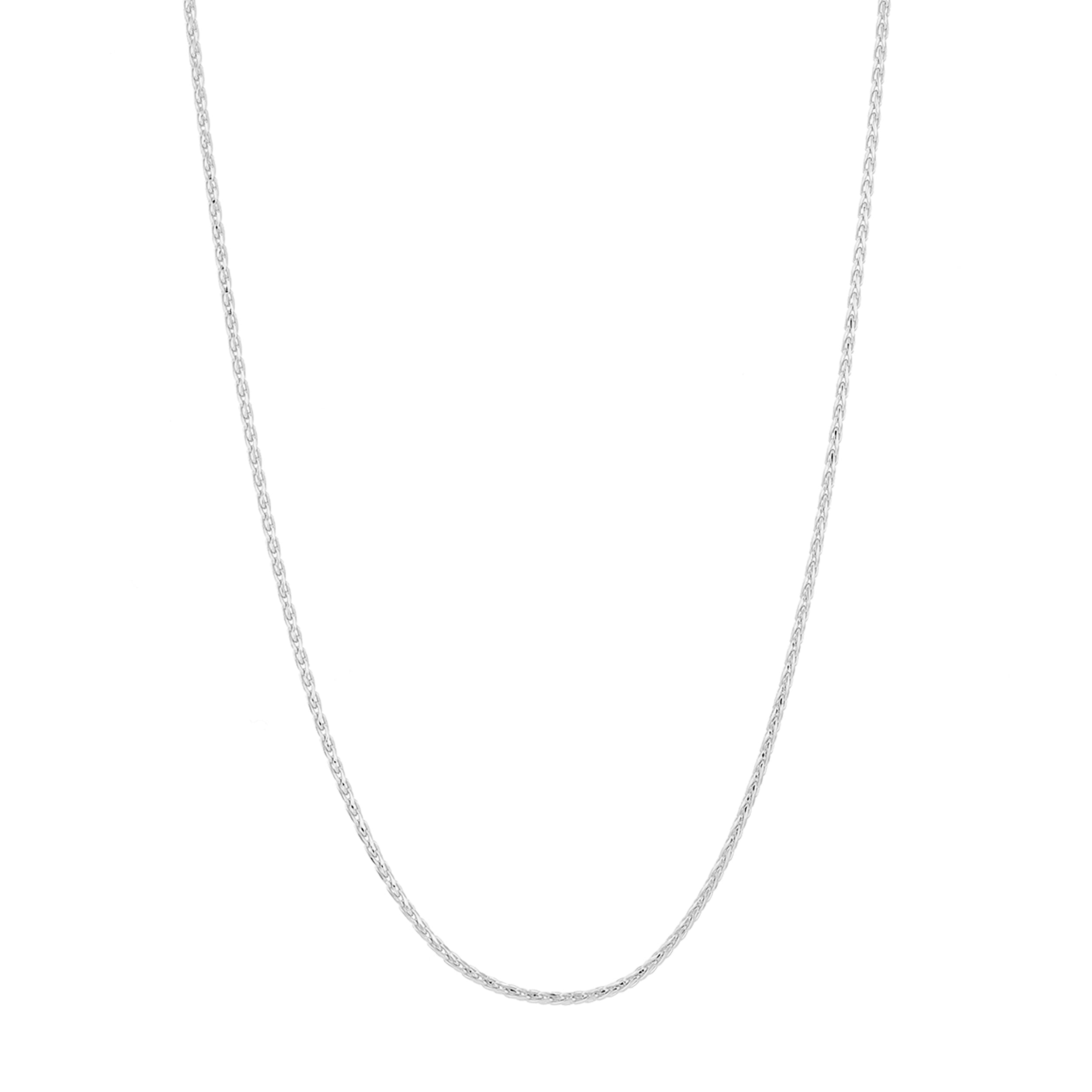 14k Rose Gold Diamond Cut Round Wheat Chain (1.20 mm)