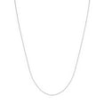 thumbnail image 1 of 14K White Gold Women's 20" 0.55mm Box Chain Necklace with 040 Gauge and Lobster Lock Quality Tag, 1 of 4