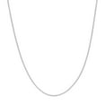 thumbnail image 1 of 14K White Gold Women's 20" 0.85mm Round Wheat Chain Necklace, 1 of 4
