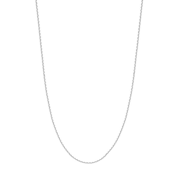 14K White Gold Women's 30" 1.80mm Open Diamond Cut Cable with 050 Gauge and Lobster Lock Quality Tag