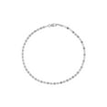 thumbnail image 1 of 14K White Gold Women's 7.50" 2.70mm Diamond Cut Valentino Chain Bracelet, 1 of 4