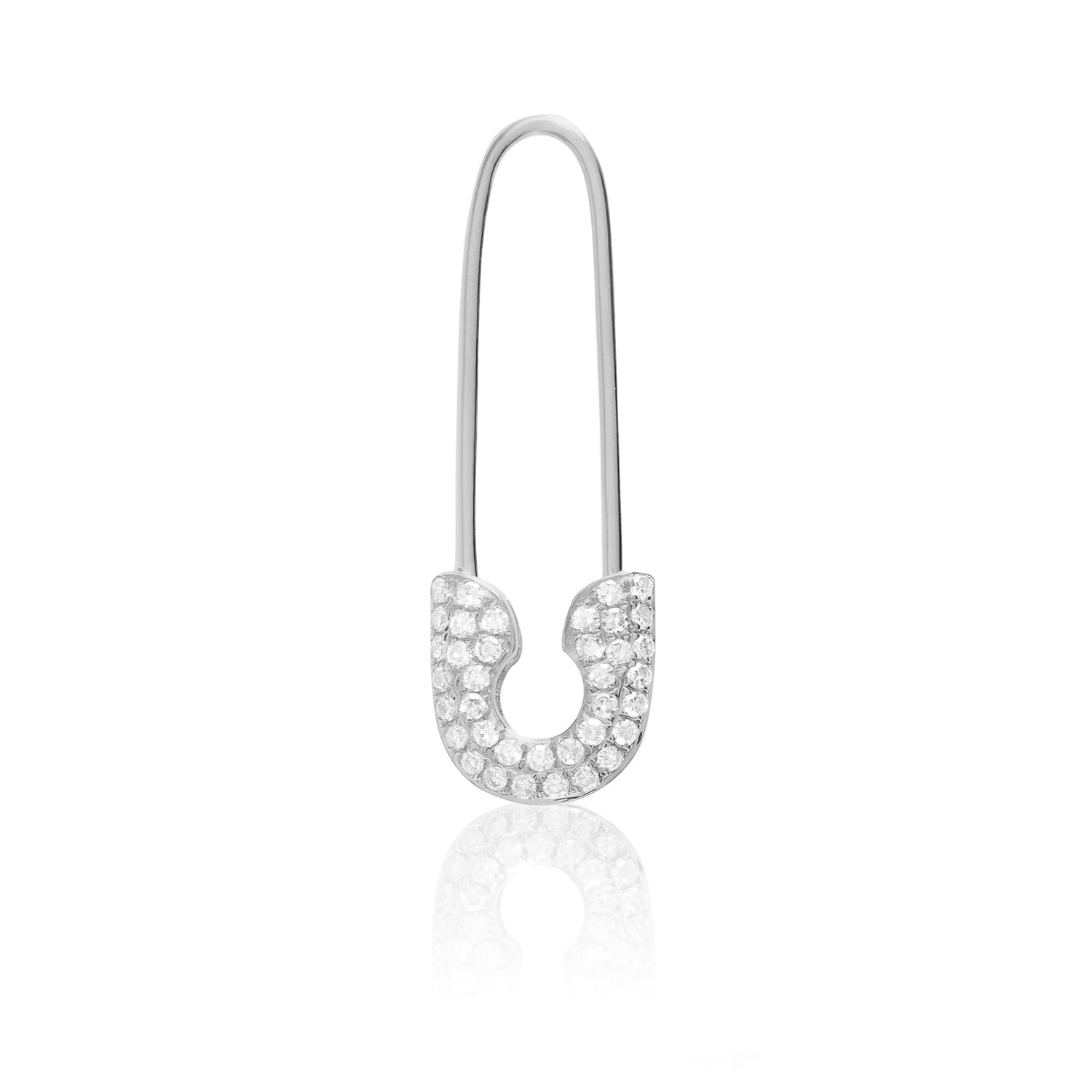 White gold safety pin online