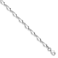 thumbnail image 1 of 14K White Gold bracelet Fancy Link, 7.25 in 5 mm Polished Link, 1 of 3
