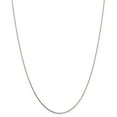 thumbnail image 1 of 14K White Gold chain Box 18 in 0.8 mm .8, 1 of 5