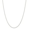 thumbnail image 1 of 14K White Gold chain Cable 16 in 0.75 mm WG .75mm Solid Polished, 1 of 5