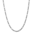 thumbnail image 1 of 14K White Gold chain Figaro 18 in 5.35 mm WG 5.35mm Semi-Solid, 1 of 5