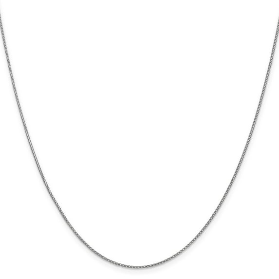 14K White Gold chain Franco Diamond-cut 16 in 0.95 mm