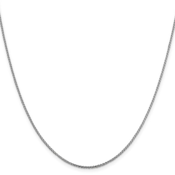 14K White Gold chain Franco Flat Diamond-cut 20 in 1.4 mm