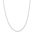 thumbnail image 1 of 14K White Gold chain Rope Diamond-cut 20 in 1.85 mm, 1 of 5
