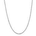 thumbnail image 1 of 14K White Gold chain Singapore Diamond-cut 20 in 2 mm, 1 of 5