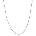thumbnail image 1 of 14K White Gold chain Spiga (Wheat) 18 in 0.8 mm .8mm Baby, 1 of 5