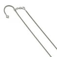 thumbnail image 1 of 14K White Gold chain Spiga (Wheat) 30 in 1.5 mm Adjustable Wheat, 1 of 2