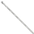 thumbnail image 1 of 14K White Gold chain style Figaro Flat 7 in 3 mm 3.0mm, 1 of 4