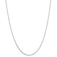 thumbnail image 1 of 14K White Gold necklace Box chain Pendant 18 in 0.7 mm, 1 of 5