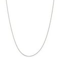 thumbnail image 1 of 14K White Gold necklace Box chain Pendant 24 in 0.5 mm, 1 of 5