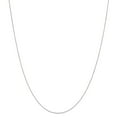 thumbnail image 1 of 14K White Gold necklace Curb chain 20 in 0.42 mm Carded, 1 of 6