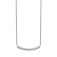 thumbnail image 1 of 14K White Gold necklace Lab Grown Diamond SI1 SI2, G H I, Curved Bar, 1 of 1