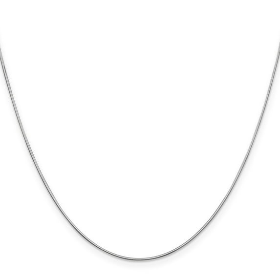 14K White Gold necklace Snake chain 20 in 0.8 mm WG .80mm Octagonal