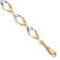 thumbnail image 1 of 14K & White Rhodium Oval Link Chain Bracelet, 1 of 1