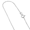 thumbnail image 1 of 14K White Solid Gold 0.5mm wide Shiny Classic Box Chain 20 Necklace with Spring Ring Clasp, 1 of 3
