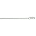 thumbnail image 1 of 14K White Solid Gold 1.1mm wide Diamond Cut Wheat Chain 20 Necklace with Lobster Clasp, 1 of 1