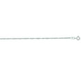 thumbnail image 1 of 14K White Solid Gold 1.5mm wide Diamond Cut Singapore Chain 18 Necklace with Spring Ring Clasp, 1 of 1