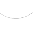 thumbnail image 1 of 14K White Solid Gold Round Omega 1.5mm Chain 16" long Snake Necklace with Screw-Off-Lock, 1 of 1