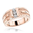 thumbnail image 1 of 14K Womens or Mens Natural 0.2 Ctw Diamond Wedding Ring (Rose Gold Size 10.5), 1 of 3