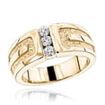 thumbnail image 1 of 14K Womens or Mens Natural 0.2 Ctw Diamond Wedding Ring (Yellow Gold Size 9.5), 1 of 3