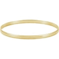 thumbnail image 1 of 14K Yellow 6 mm Half Round Bangle 7 3/4" Bracelet|for Adult Ladies|Temple Custom Jewelers, 1 of 5