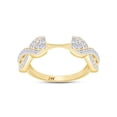 thumbnail image 1 of 14K Yellow Gold 0.25 ct Natural Diamond Solitaire Wrap Ring Jewelry For Womens-7, 1 of 3
