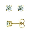 thumbnail image 1 of 14K Yellow Gold 0.25ct Round Diamonds Stud Earrings, 1 of 1