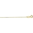 thumbnail image 1 of 14K Yellow Gold 0.5mm Diamond Cut Flat Cable Chain with Spring Ring, 1 of 4
