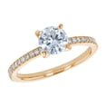 thumbnail image 1 of 14K Yellow Gold 1-1/4 ct. Certified Natural Diamonds Solitaire Engagement Ring By Hollywood Hills Jewelers, 1 of 6