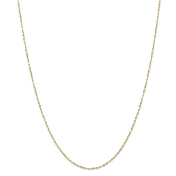 14K Yellow Gold 1.15mmCarded Cable Rope Chain 20 Inch
