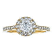 14K Yellow Gold 1.25 ct. Diamonds Certified Engagement Ring in by Hollywood Hills Jewelers