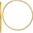 thumbnail image 1 of 14K Yellow Gold 1.25mm Endless Hoop Earring (41 X 41) Made In Peru xy1211, 1 of 6