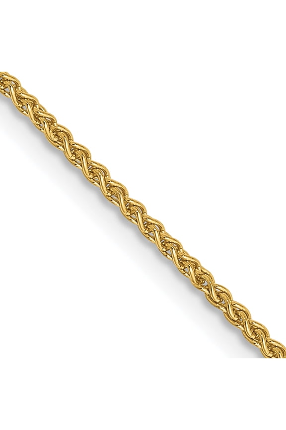14K Yellow Gold 14 inch 1.25mm Spiga with Lobster Clasp Chain