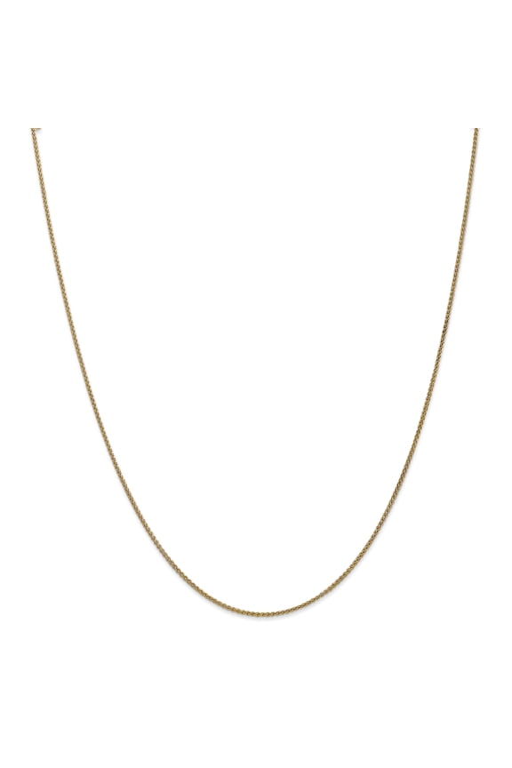 14K Yellow Gold 1.25mm Spiga Chain 18 Inch