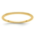 thumbnail image 1 of 14K Yellow Gold 1.2mm Beaded Stackable Band Size 9, 1 of 6