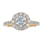 14K Yellow Gold 1 3/4 ct. Diamonds Certified Engagement Ring in by Hollywood Hills Jewelers
