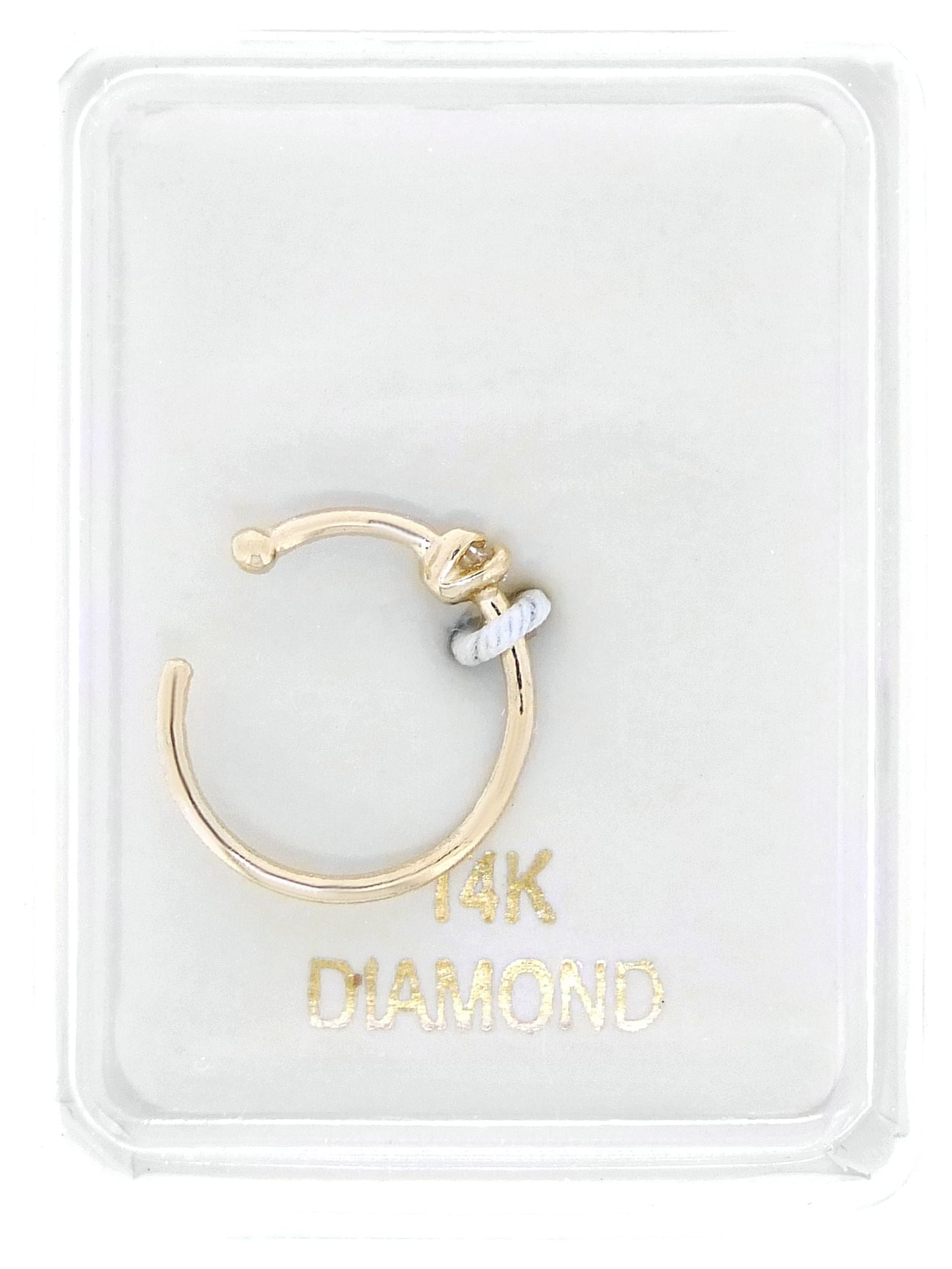 14K Gold Nose Hoop – FreshTrends