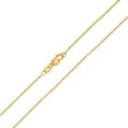 thumbnail image 1 of 14K Yellow Gold 1.4mm Diamond Cut Oval Cable Chain with Lobster Clasp - 20 Inch, 1 of 6